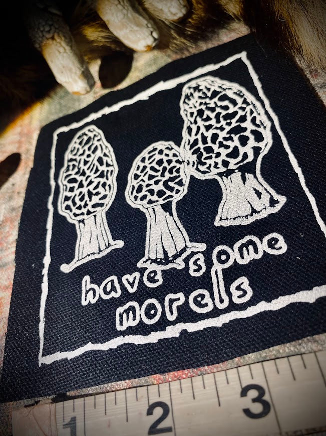 Have some Morels, morel mushroom sew on patch