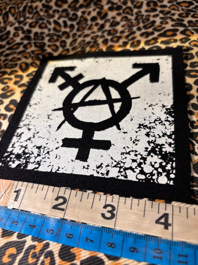 Trans-anarchy, gender anarchy sew on patch