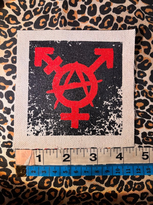 Trans-anarchy, gender anarchy sew on patch