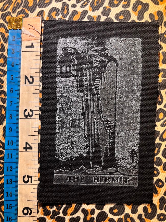 The Hermit tarot card sew on patch