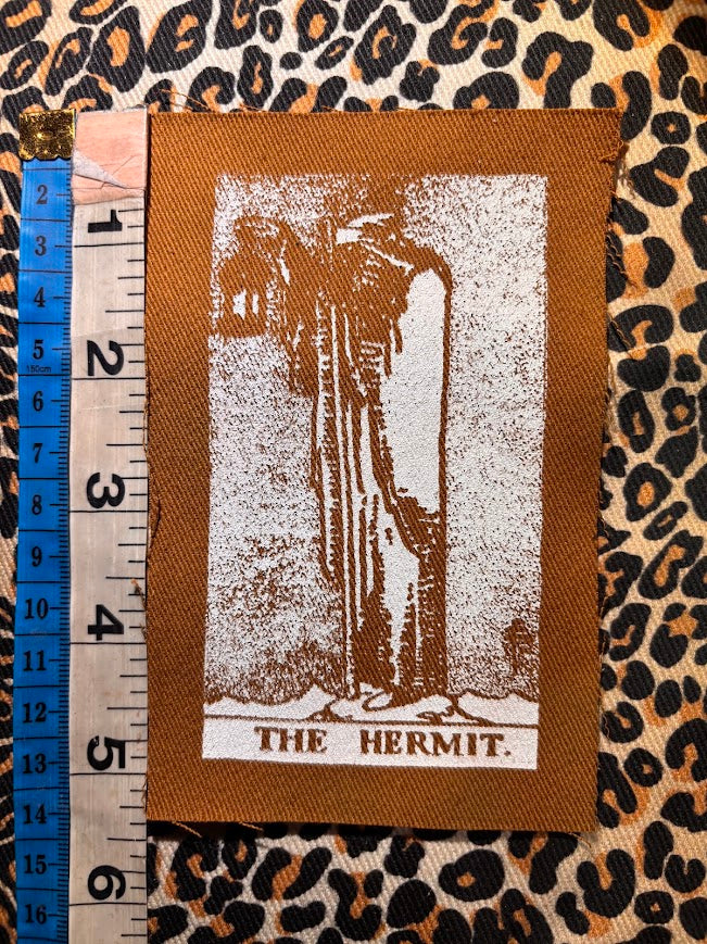 The Hermit tarot card sew on patch