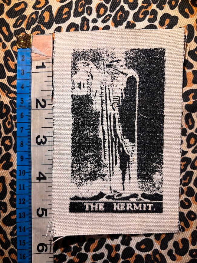 The Hermit tarot card sew on patch