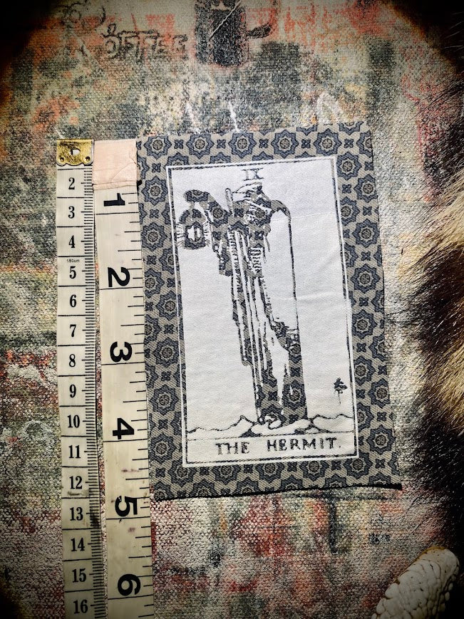 The Hermit tarot card sew on patch