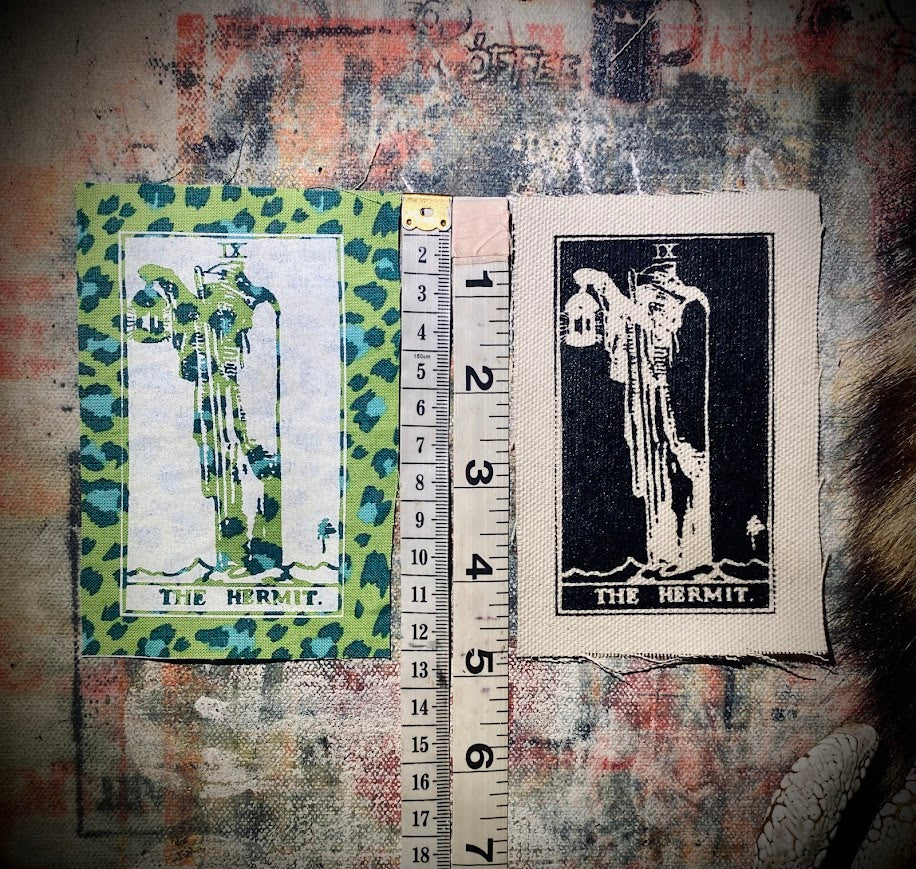 The Hermit tarot card sew on patch