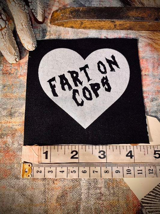 Fart on cops sew on patch