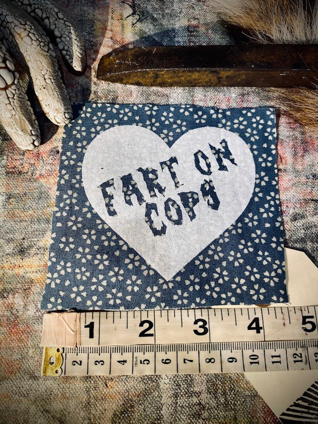 Fart on cops sew on patch