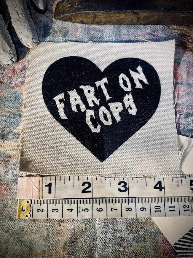 Fart on cops sew on patch