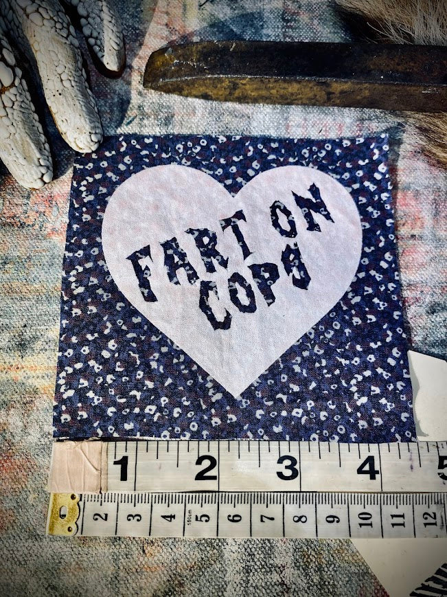 Fart on cops sew on patch