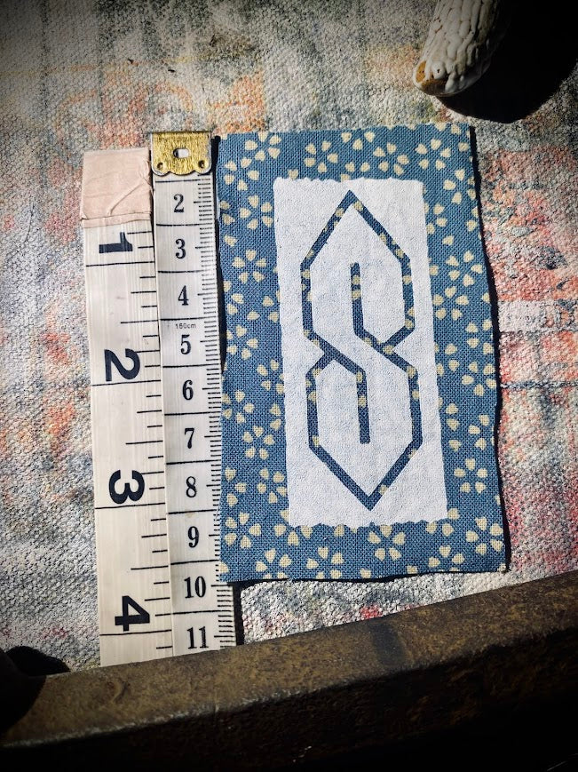 The cool S. that greasy 90's binder S thing sew on patch.