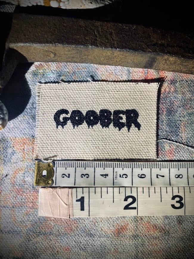 GOOBER! tiny sew on patch