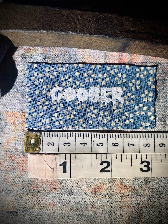 GOOBER! tiny sew on patch