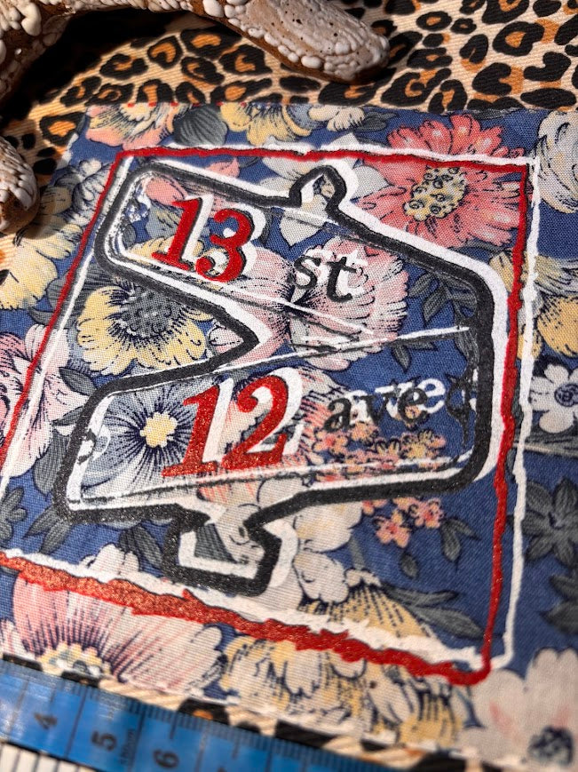 Corner of 13th and 12th, 1312 ACAB street corner sew on patch