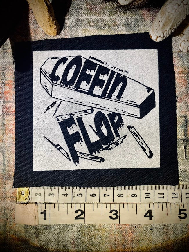 Coffin Flop by Corncob TV sew on patch. From I think you should leave