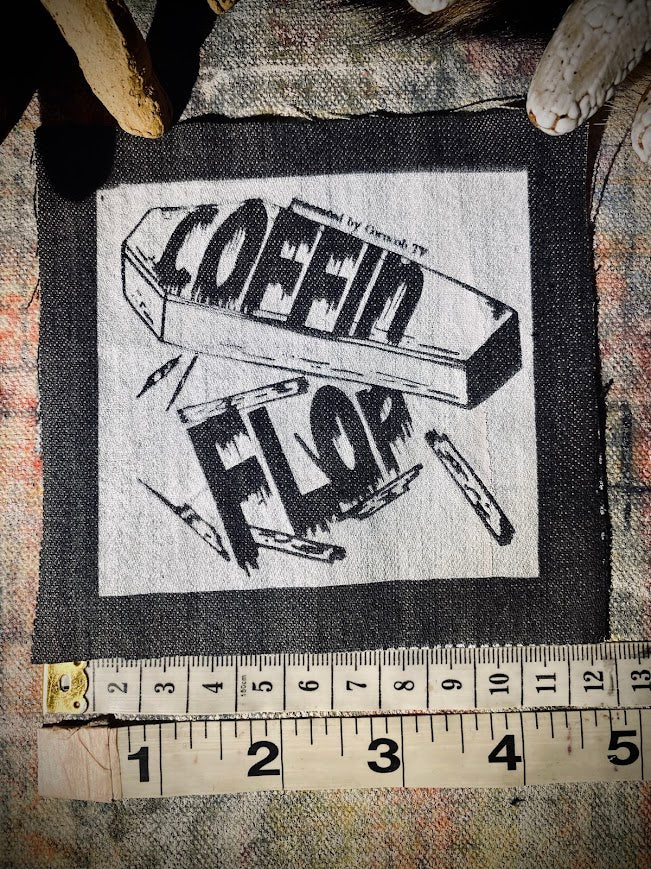 Coffin Flop by Corncob TV sew on patch. From I think you should leave