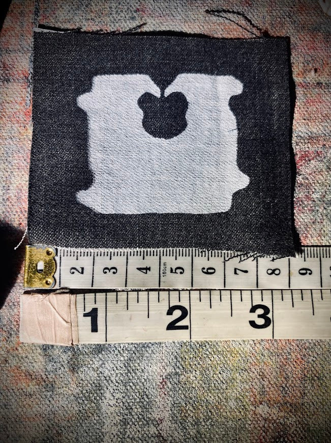 Bread tag sew on patch.