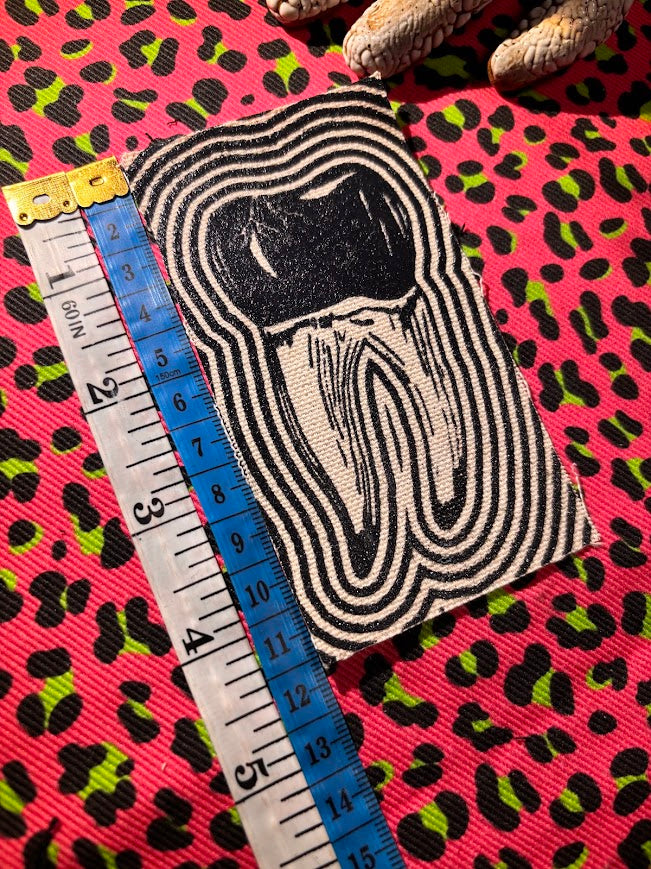 Tooth with a toothache patch
