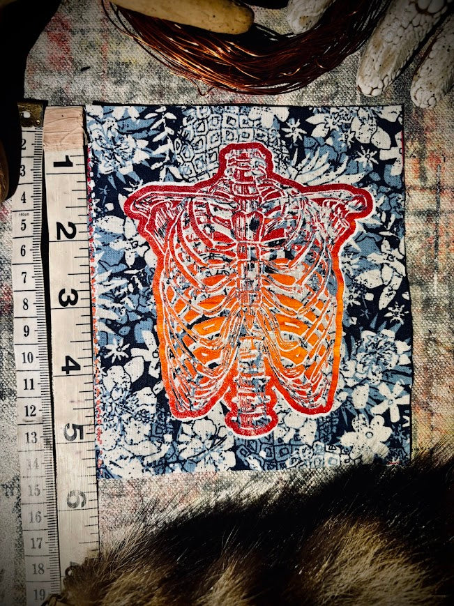 Rib Cage Sew on patch