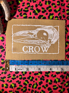 Crow Skull sew on patch