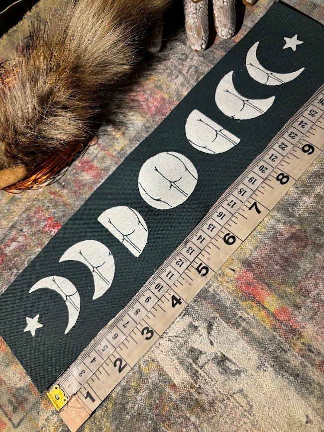 Full moon phases patch with a big ol' butt