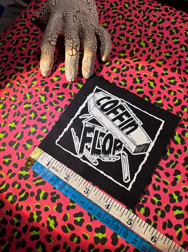 Coffin Flop by Corncob TV sew on patch. From I think you should leave