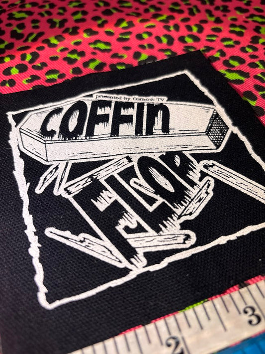 Coffin Flop by Corncob TV sew on patch. From I think you should leave