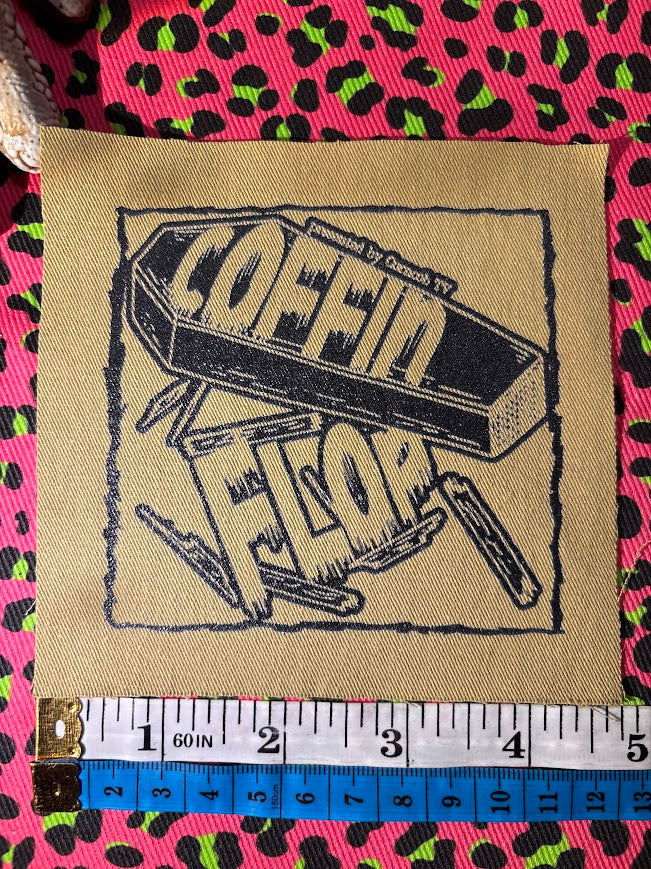 Coffin Flop by Corncob TV sew on patch. From I think you should leave