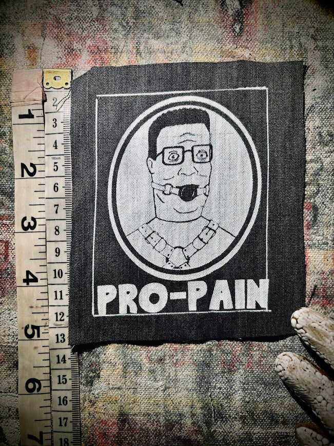 Hank Hill Pro-pain, king of the hill sew on patch