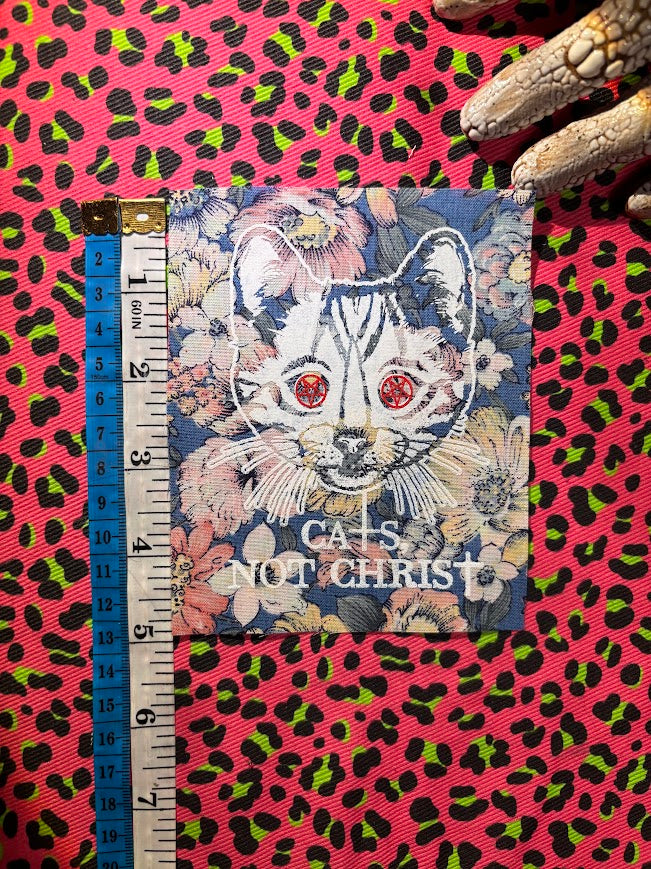 Cats not Christ! patch