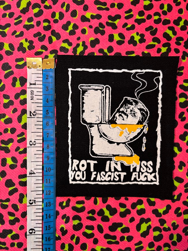 In Memoriam; Rot in Piss sew on patch pre-order