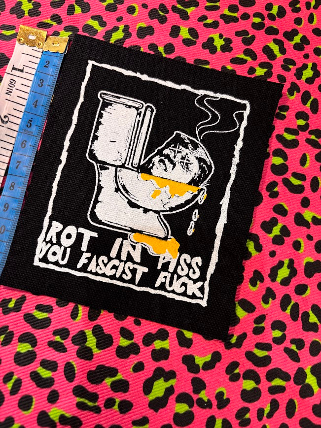 In Memoriam; Rot in Piss sew on patch pre-order