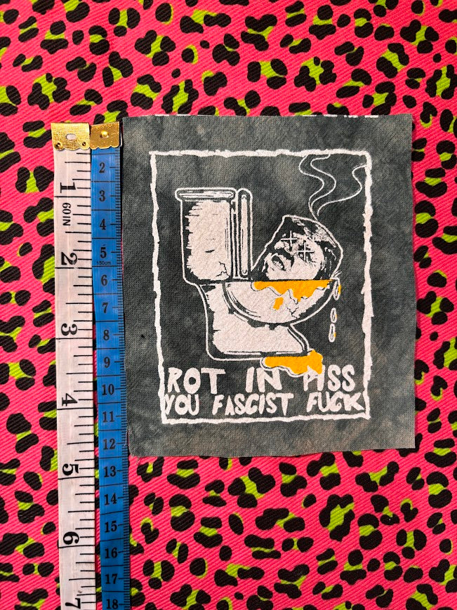 In Memoriam; Rot in Piss sew on patch pre-order