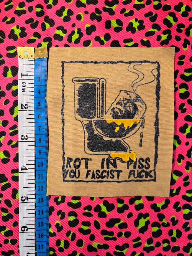 In Memoriam; Rot in Piss sew on patch pre-order