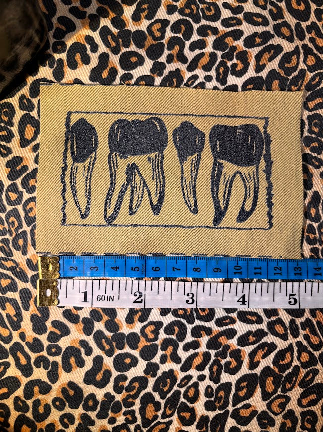 1312 teeth, read the roots, punk patch