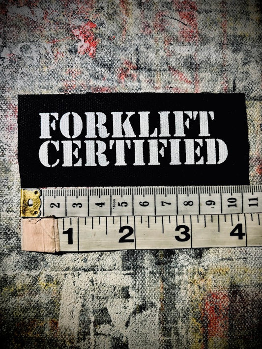 Forklift Certified mini patch