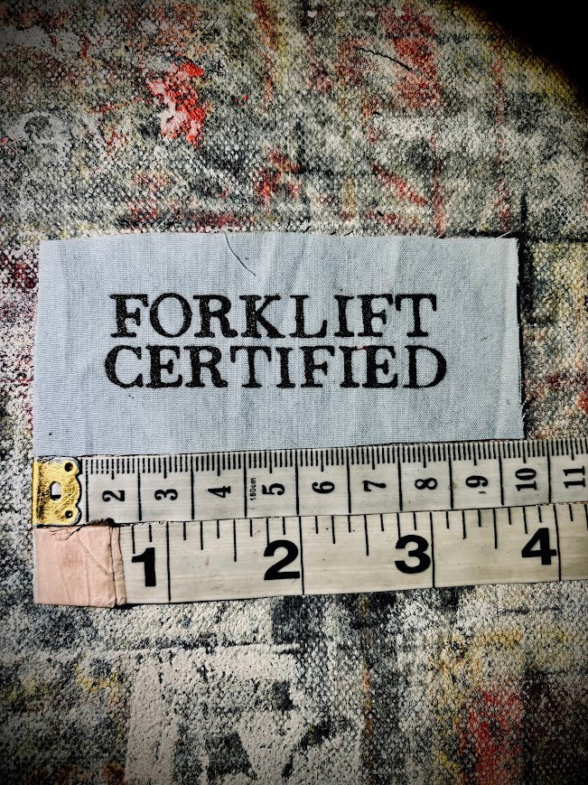 Forklift Certified mini patch