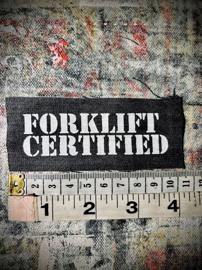 Forklift Certified mini patch