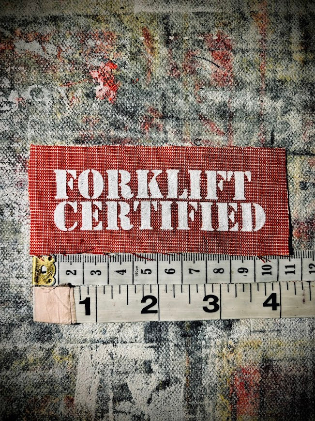 Forklift Certified mini patch