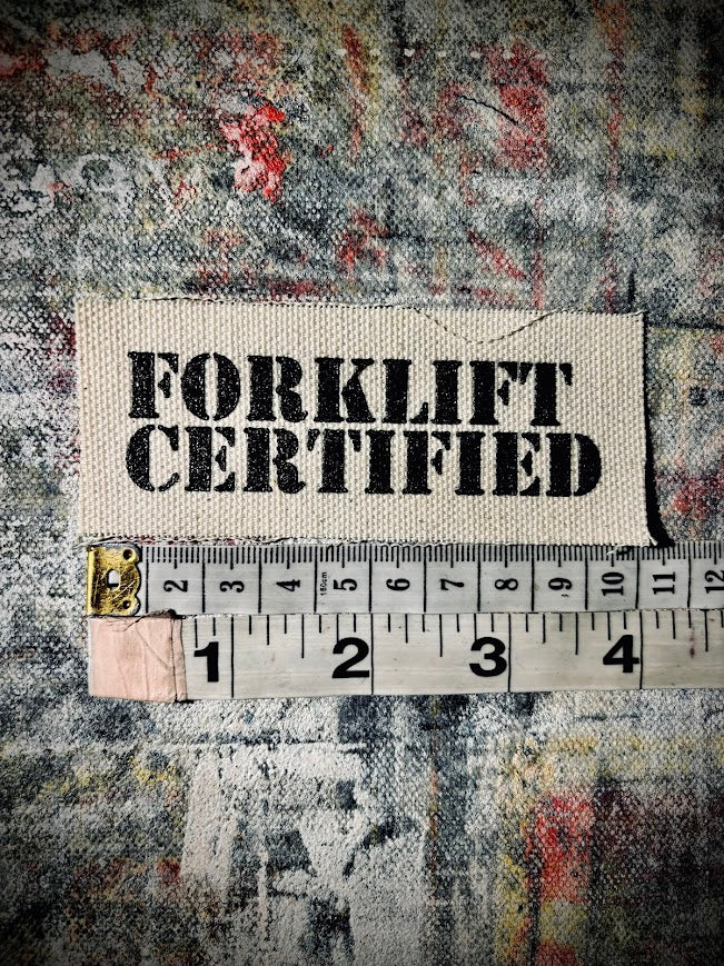 Forklift Certified mini patch