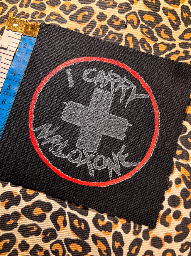 Carry Naloxone sew on patch