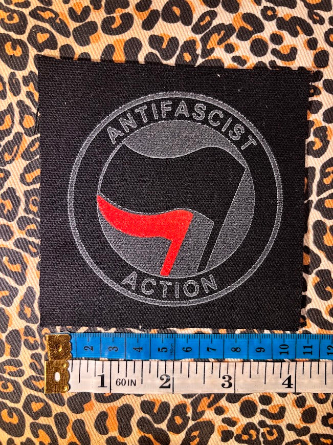 ANTIFA logo sew on patch