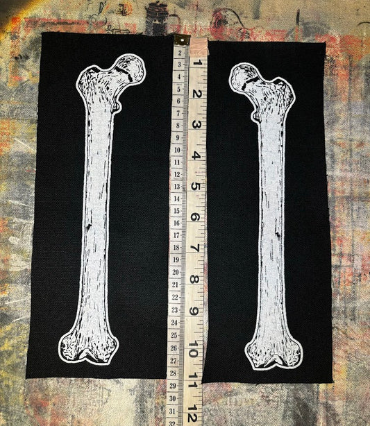 Large human femur bone sew on patch