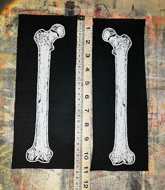 Large human femur bone sew on patch
