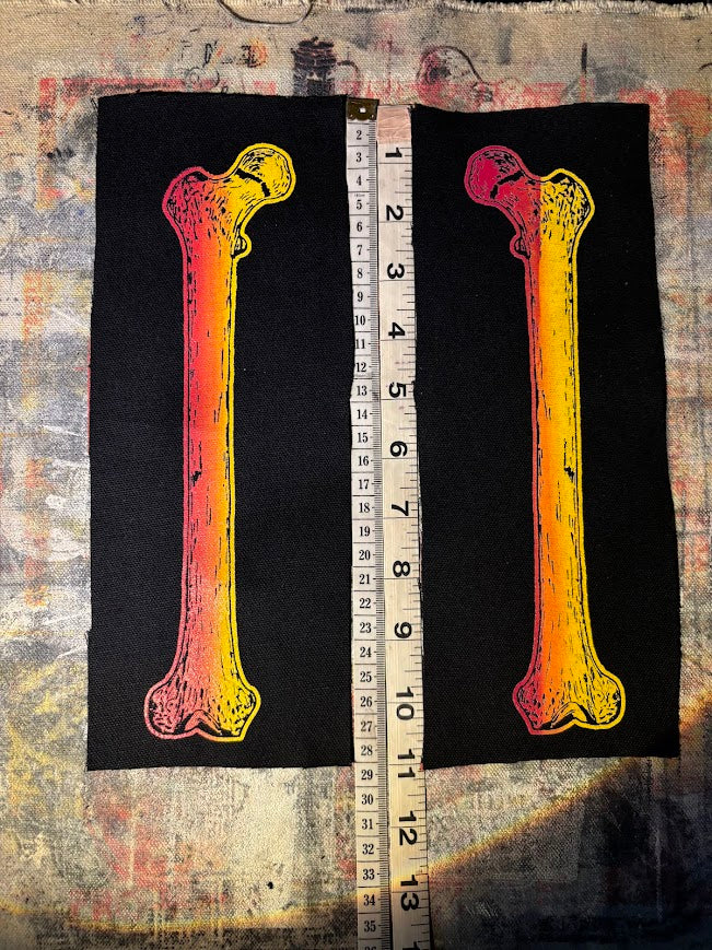 Large human femur bone sew on patch