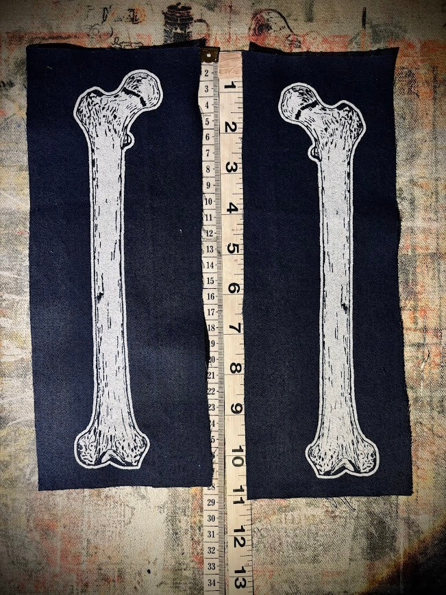 Large human femur bone sew on patch