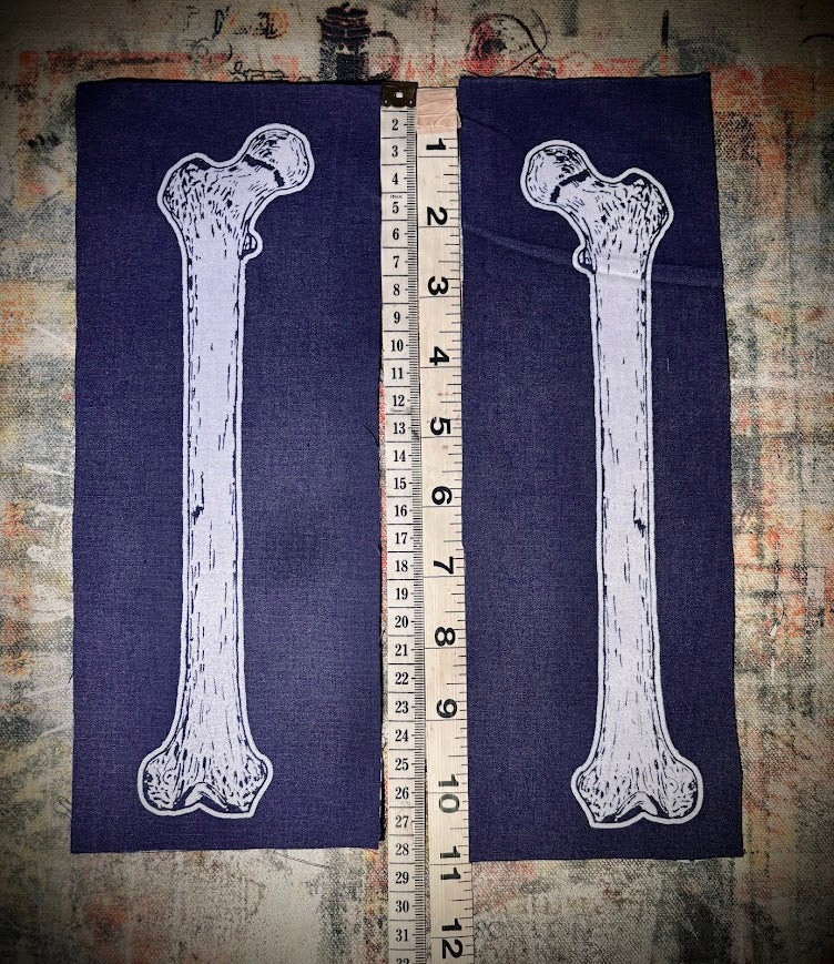 Large human femur bone sew on patch