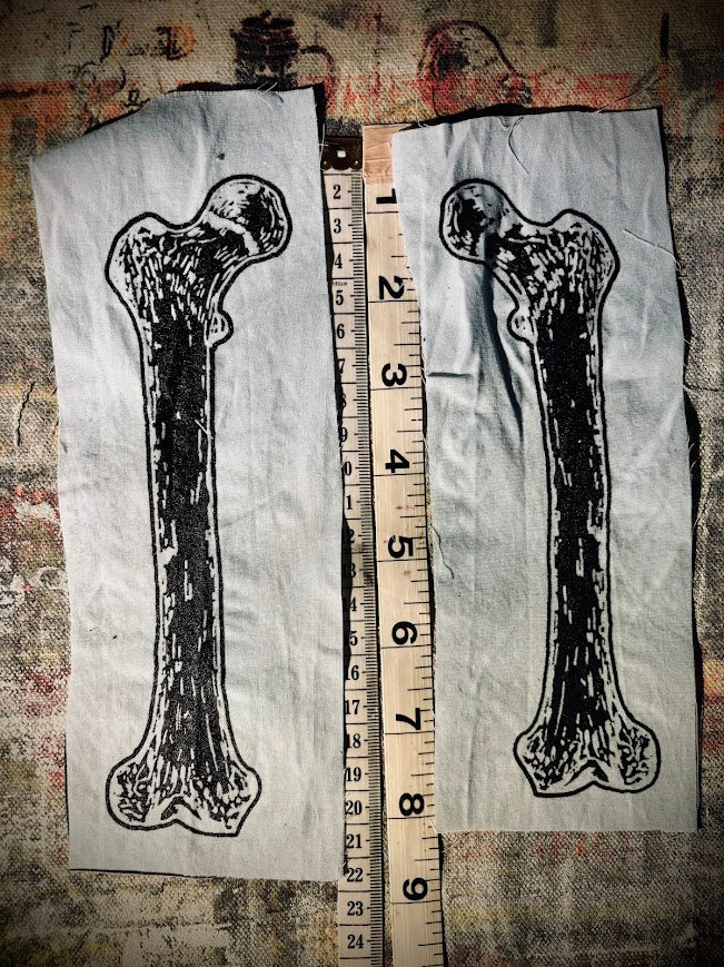 Large human femur bone sew on patch