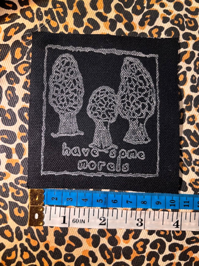 Have some Morels sew on patch