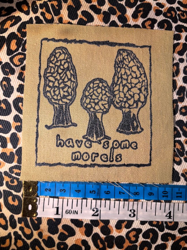 Have some Morels sew on patch