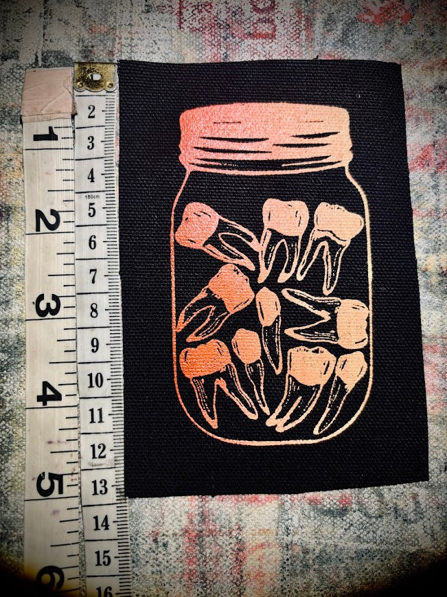 Jar or Teeth sew on patch