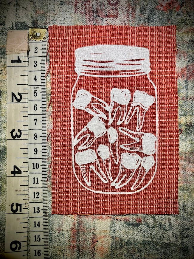 Jar or Teeth sew on patch